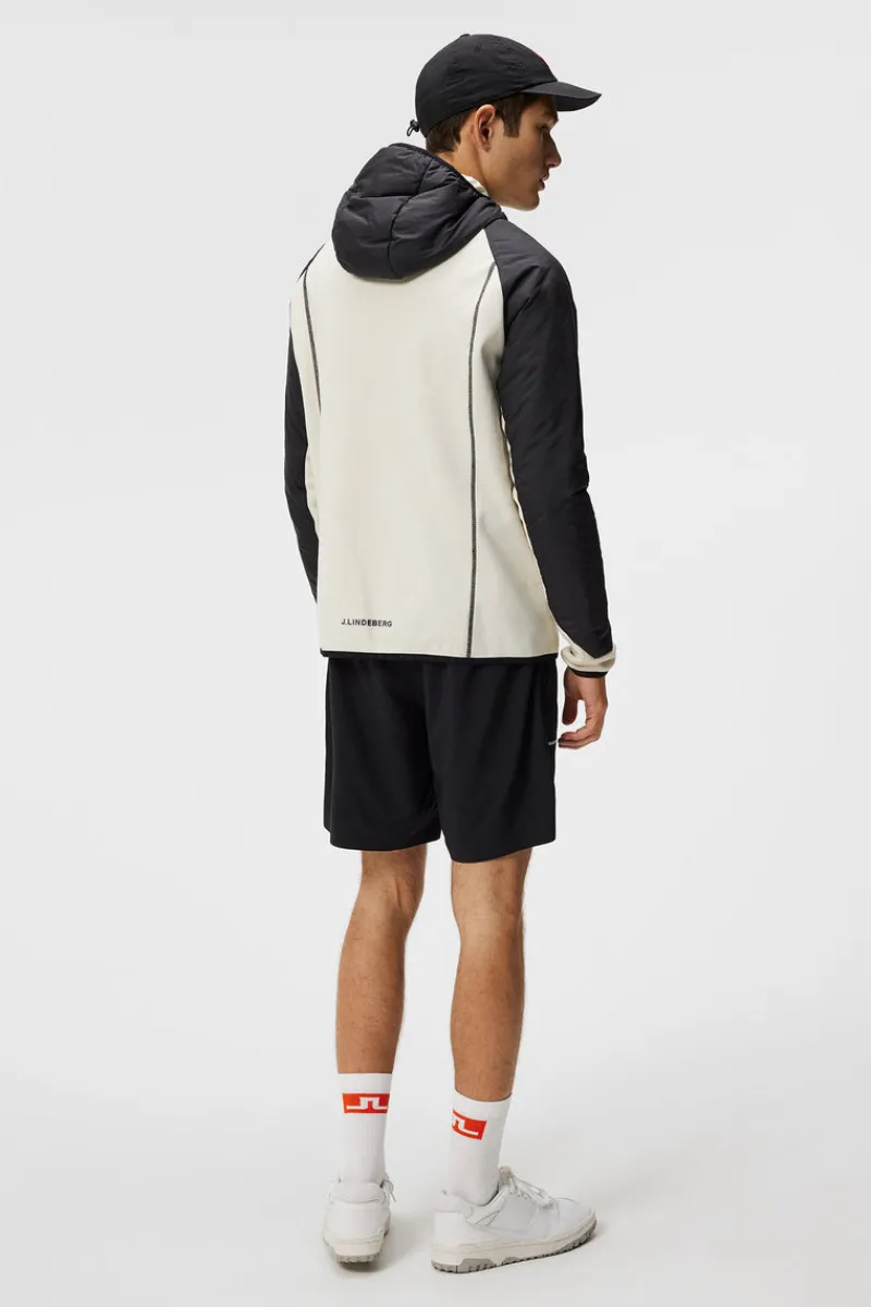 Bas- Och Mellanlager | Outdoor-J.Lindeberg Scott Hybrid Hood Colorblock Almond Milk