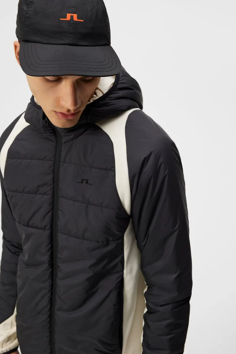 Bas- Och Mellanlager | Outdoor-J.Lindeberg Scott Hybrid Hood Colorblock Almond Milk