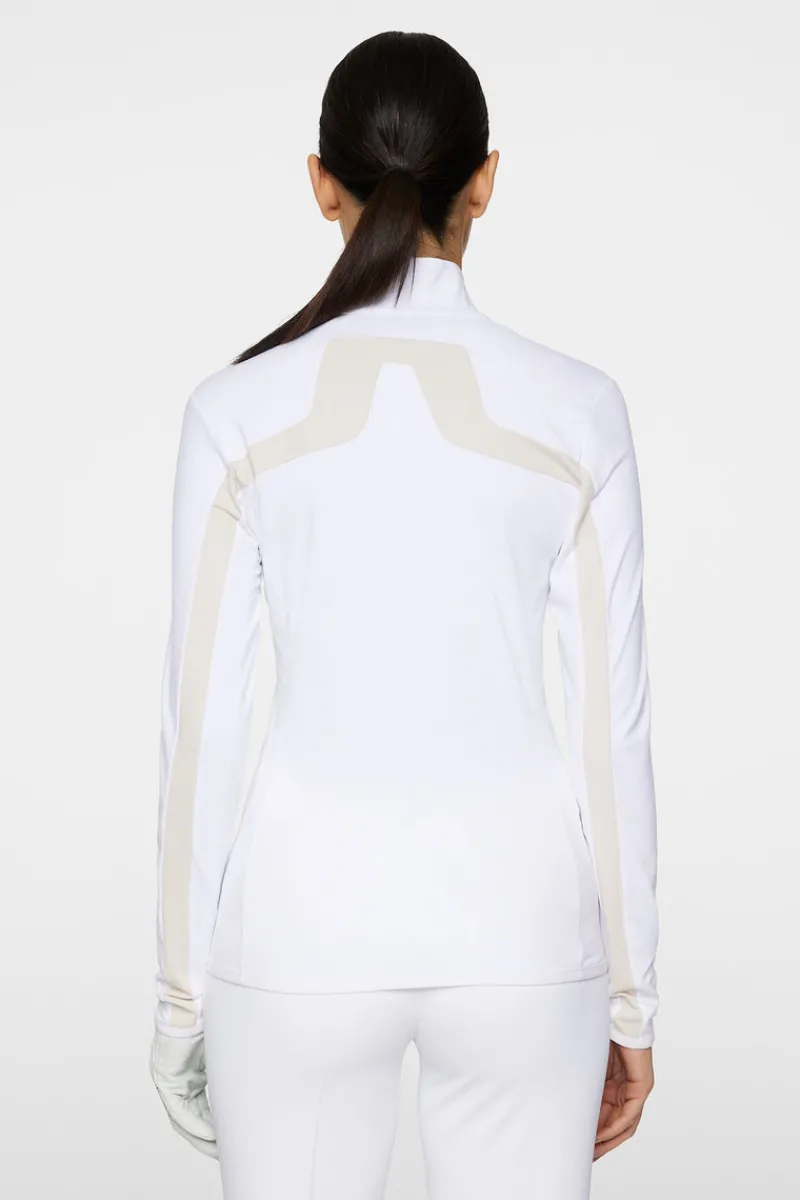 Golf | Bas- Och Mellanlager-J.Lindeberg Seasonal Janice Mid Layer White