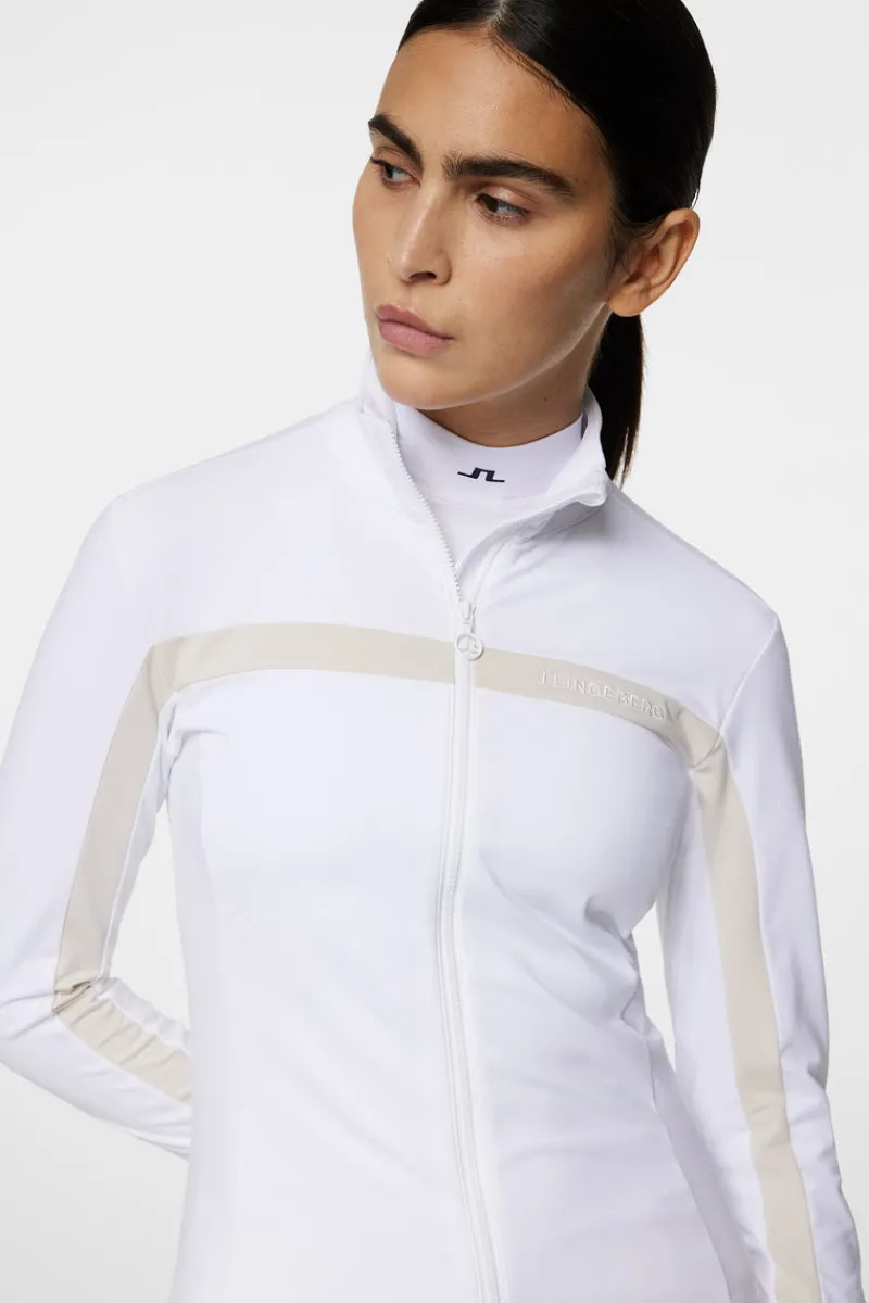 Golf | Bas- Och Mellanlager-J.Lindeberg Seasonal Janice Mid Layer White