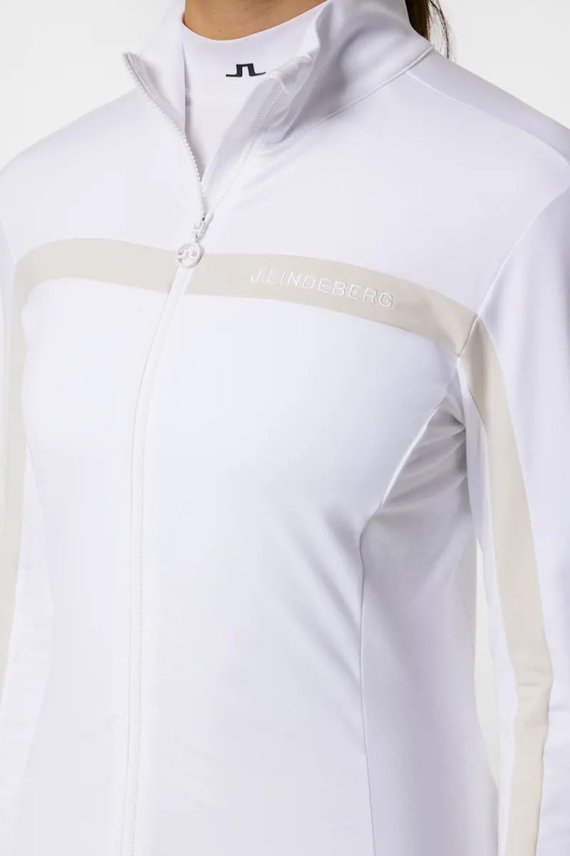 Golf | Bas- Och Mellanlager-J.Lindeberg Seasonal Janice Mid Layer White