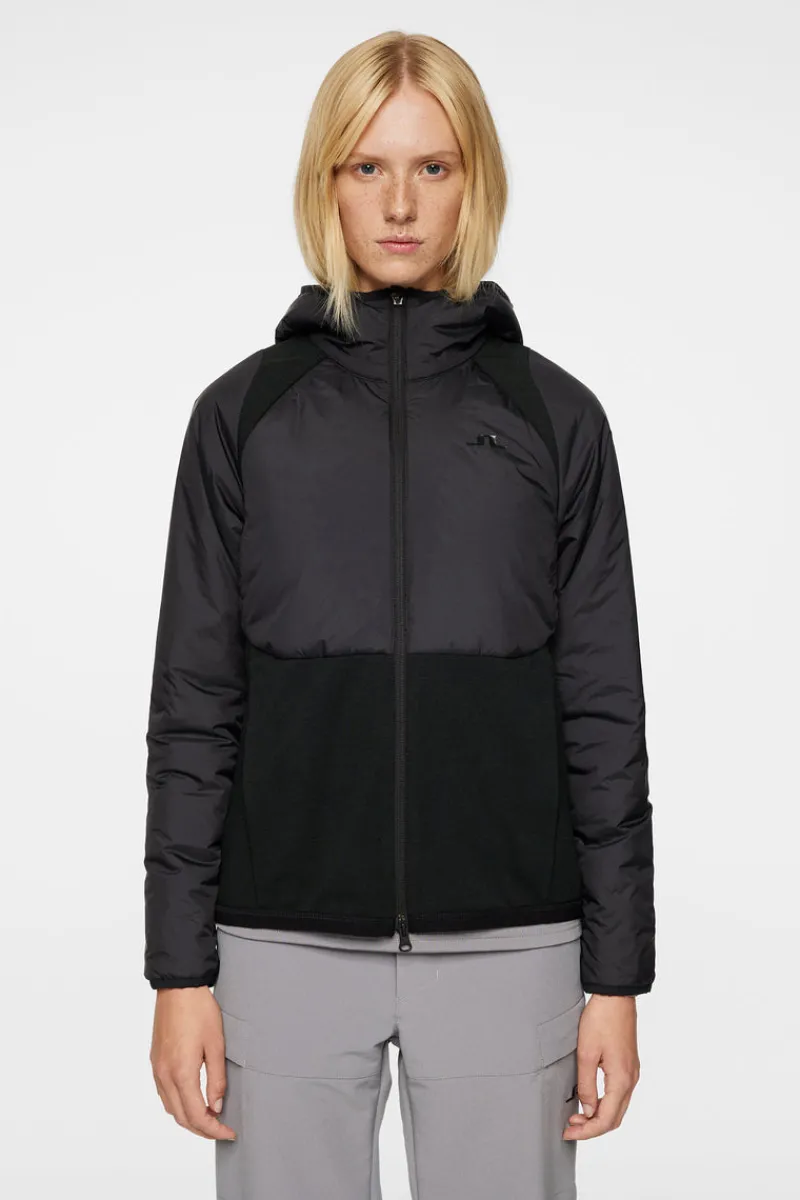 Jackor | Active-J.Lindeberg Shona Hybrid Hood Jacket Black