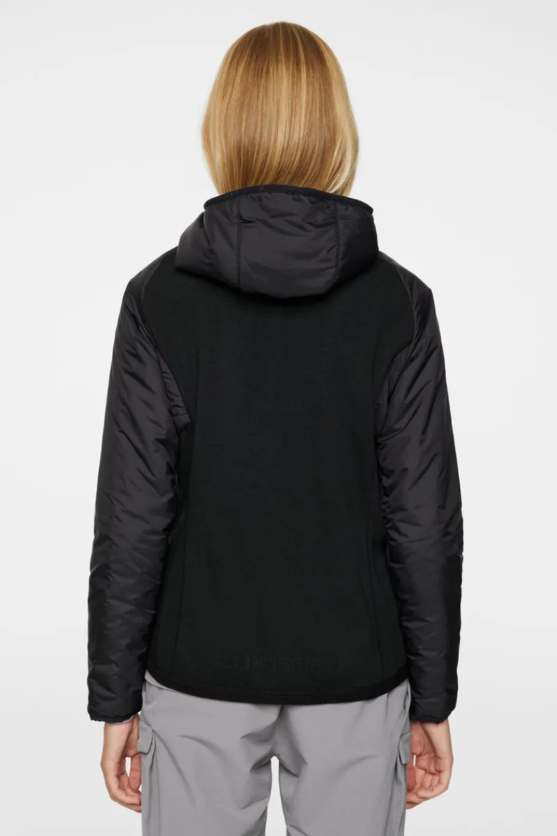 Jackor | Active-J.Lindeberg Shona Hybrid Hood Jacket Black