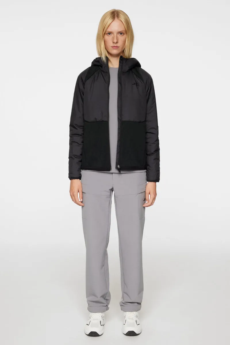 Jackor | Active-J.Lindeberg Shona Hybrid Hood Jacket Black