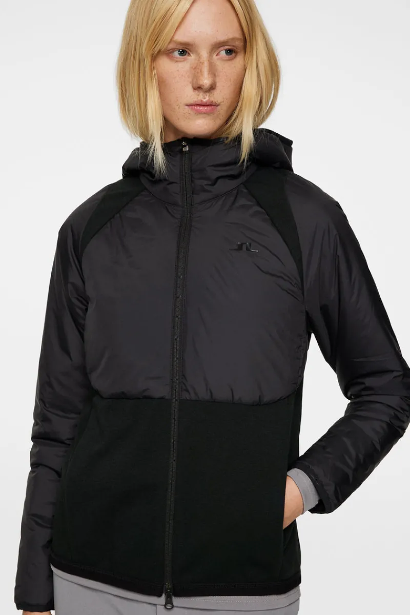 Jackor | Active-J.Lindeberg Shona Hybrid Hood Jacket Black
