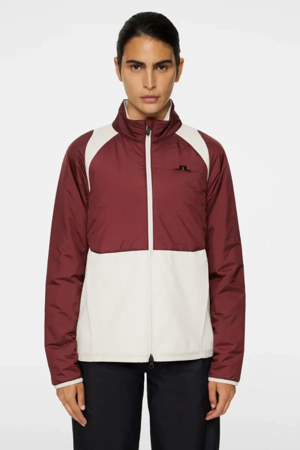 Jackor | Active-J.Lindeberg Shona Hybrid Jacket Cabernet