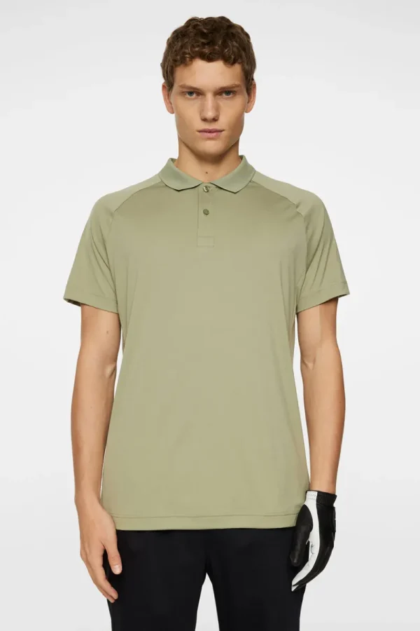 Golf | Pikétröjor-J.Lindeberg Sola Polo Oil Green