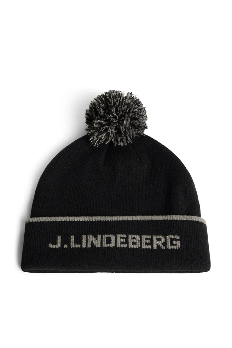 Accessoarer | Active-J.Lindeberg Stripe Beanie Black