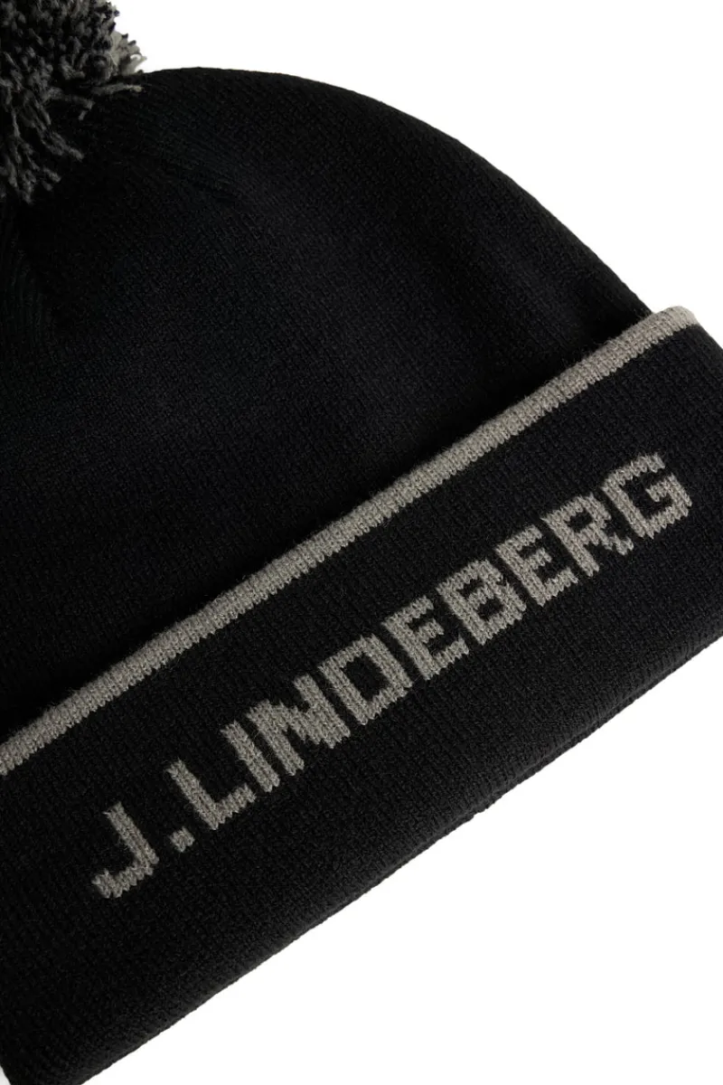 Accessoarer | Active-J.Lindeberg Stripe Beanie Black