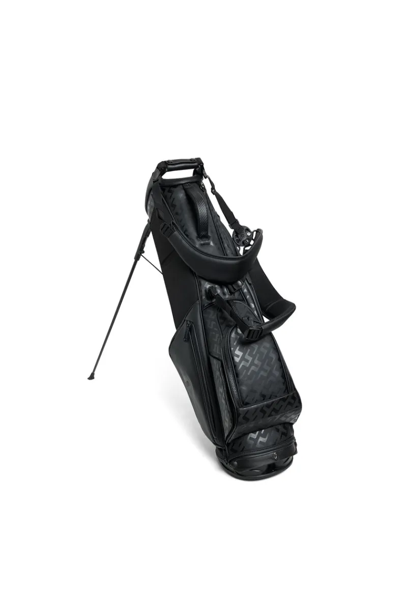 Golf | Golf-J.Lindeberg Sunday Stand Print Golf Bag Tour Geo Jacquard Black M