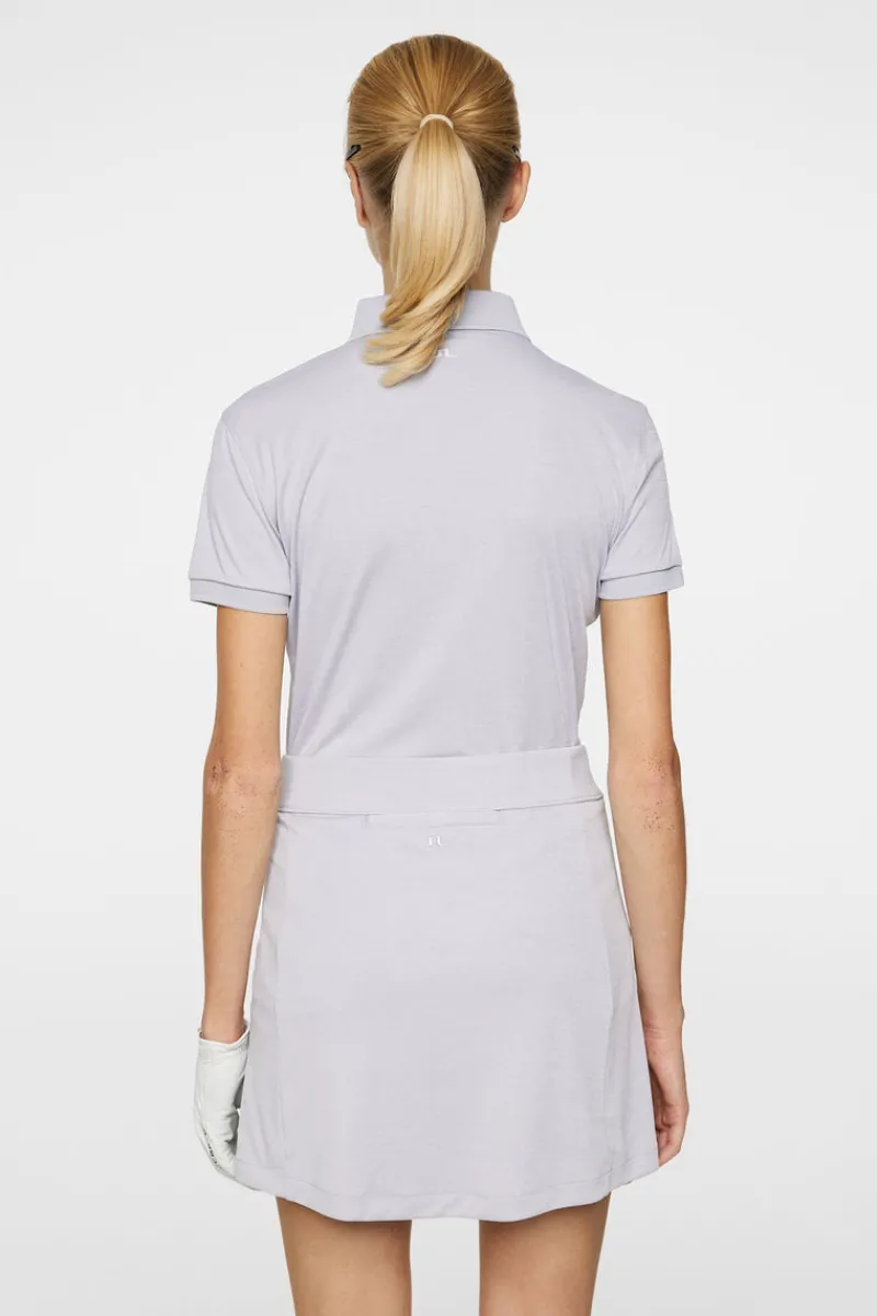 Golf | Överdelar-J.Lindeberg Tour Tech Polo Light Grey Melange