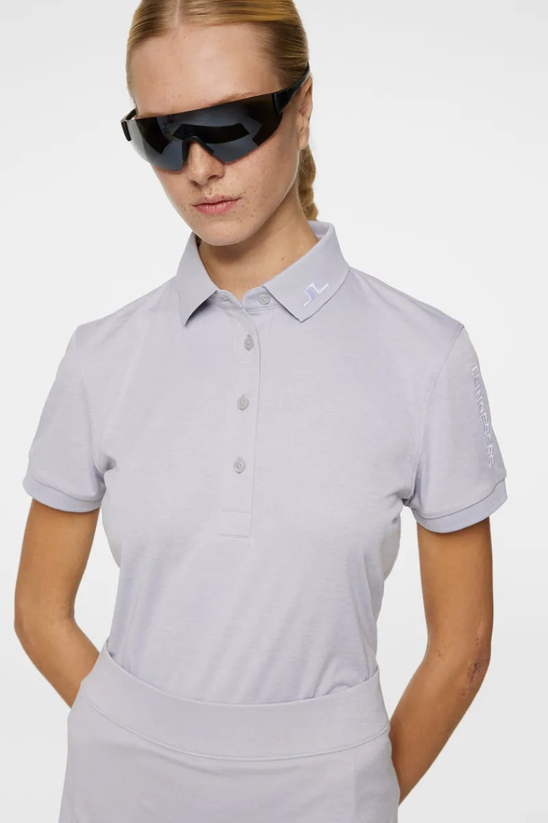 Golf | Överdelar-J.Lindeberg Tour Tech Polo Light Grey Melange