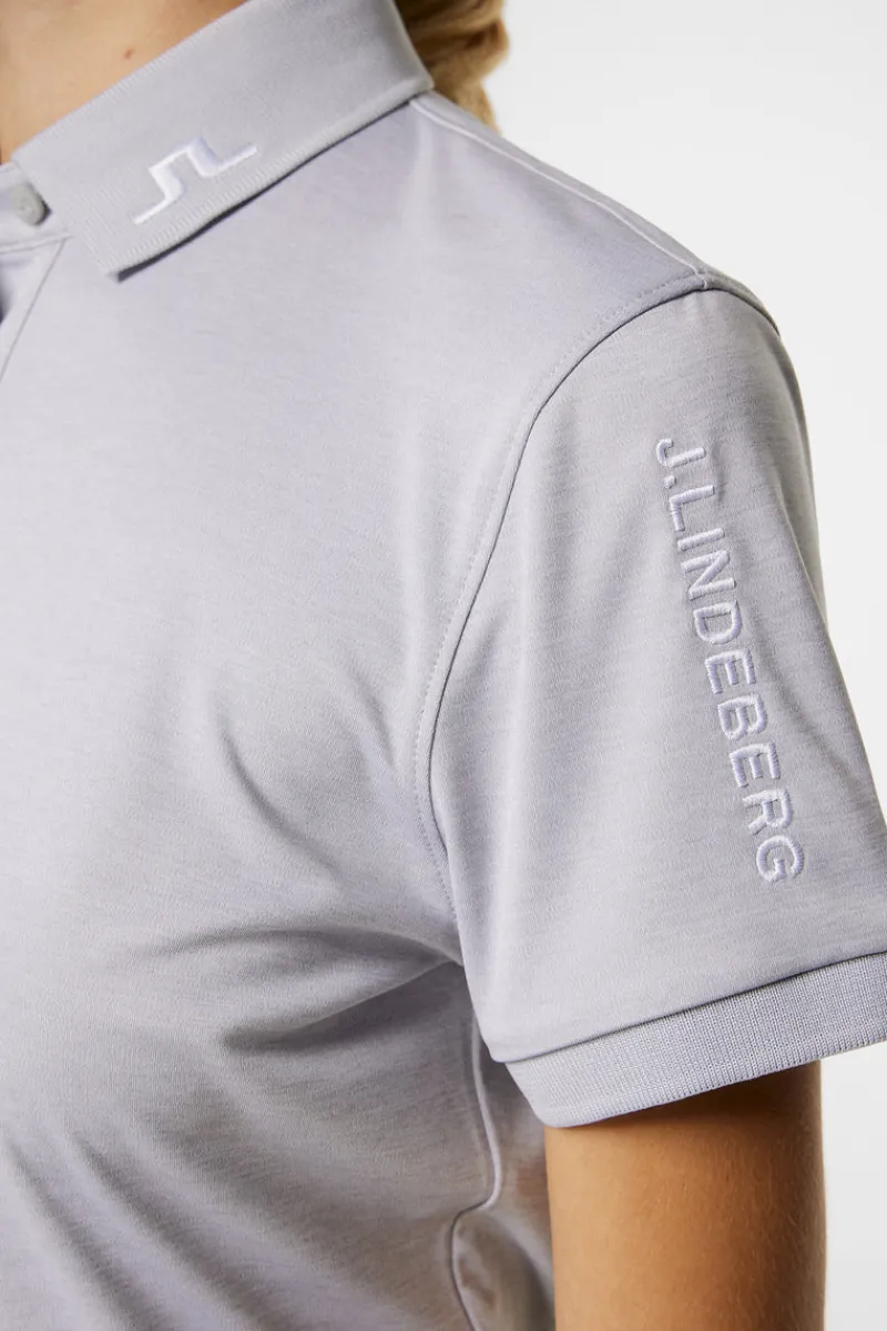 Golf | Överdelar-J.Lindeberg Tour Tech Polo Light Grey Melange