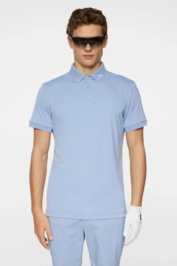 Golf | Pikétröjor-J.Lindeberg Tour Tech Slim Fit Polo Rain Washed