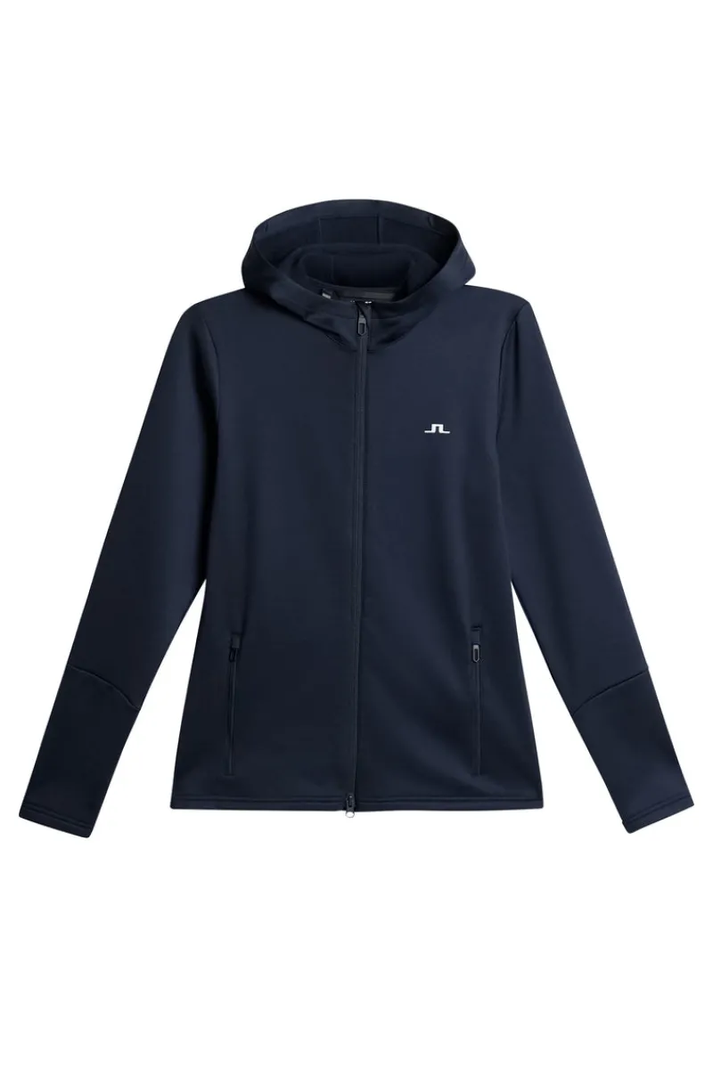 Ski | Golf-J.Lindeberg W Aerial Zip Hood JL Navy