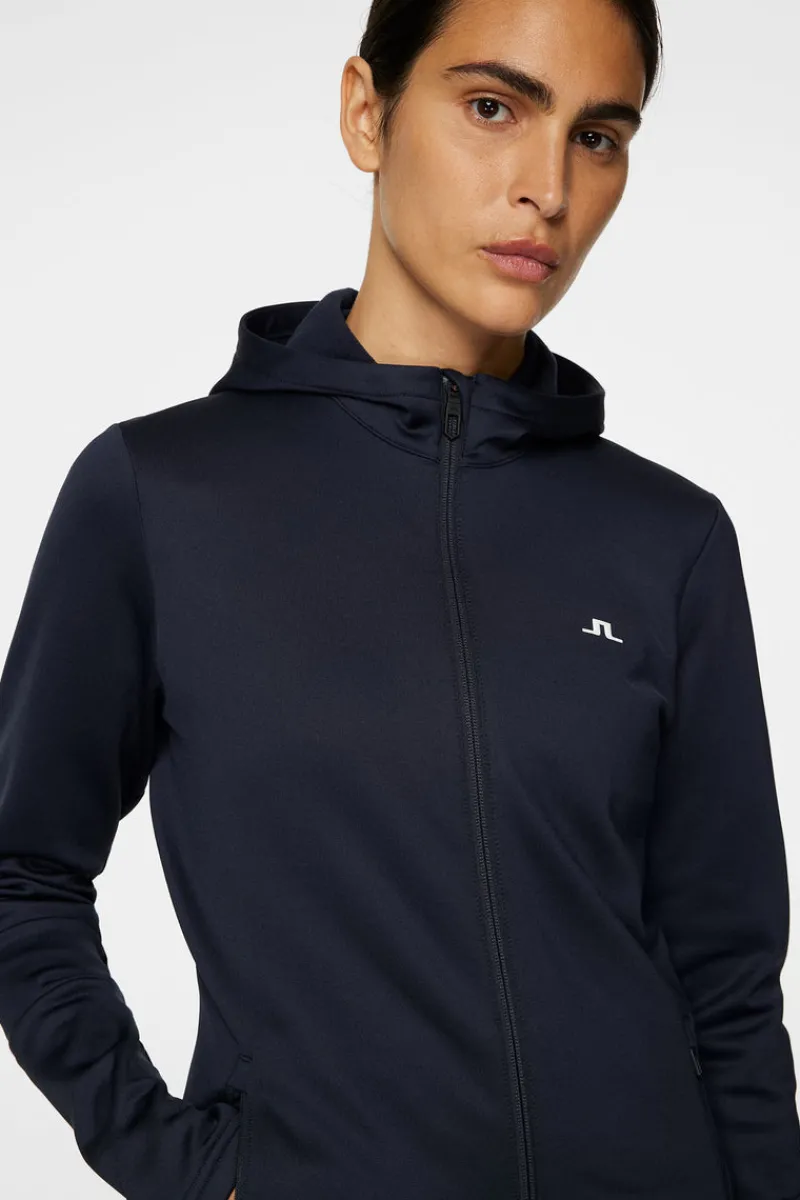 Ski | Golf-J.Lindeberg W Aerial Zip Hood JL Navy