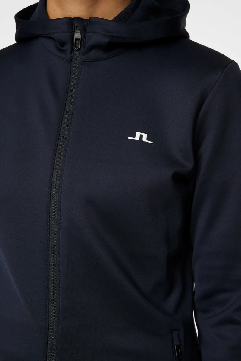 Ski | Golf-J.Lindeberg W Aerial Zip Hood JL Navy