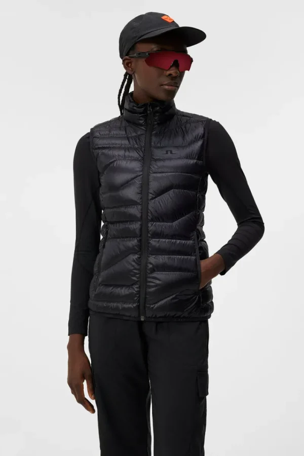 Västar | Outdoor-J.Lindeberg W Cliff Light Down Vest Black