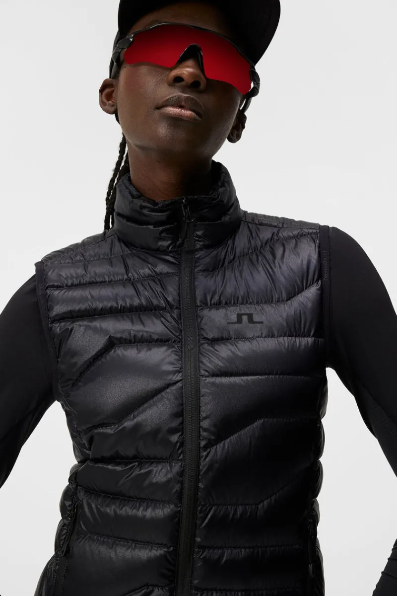 Västar | Outdoor-J.Lindeberg W Cliff Light Down Vest Black
