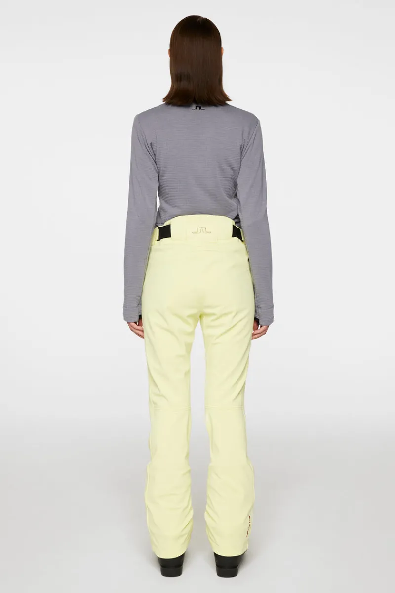 Ski | Underdelar-J.Lindeberg W Stanford Pant Pale Lime Yellow