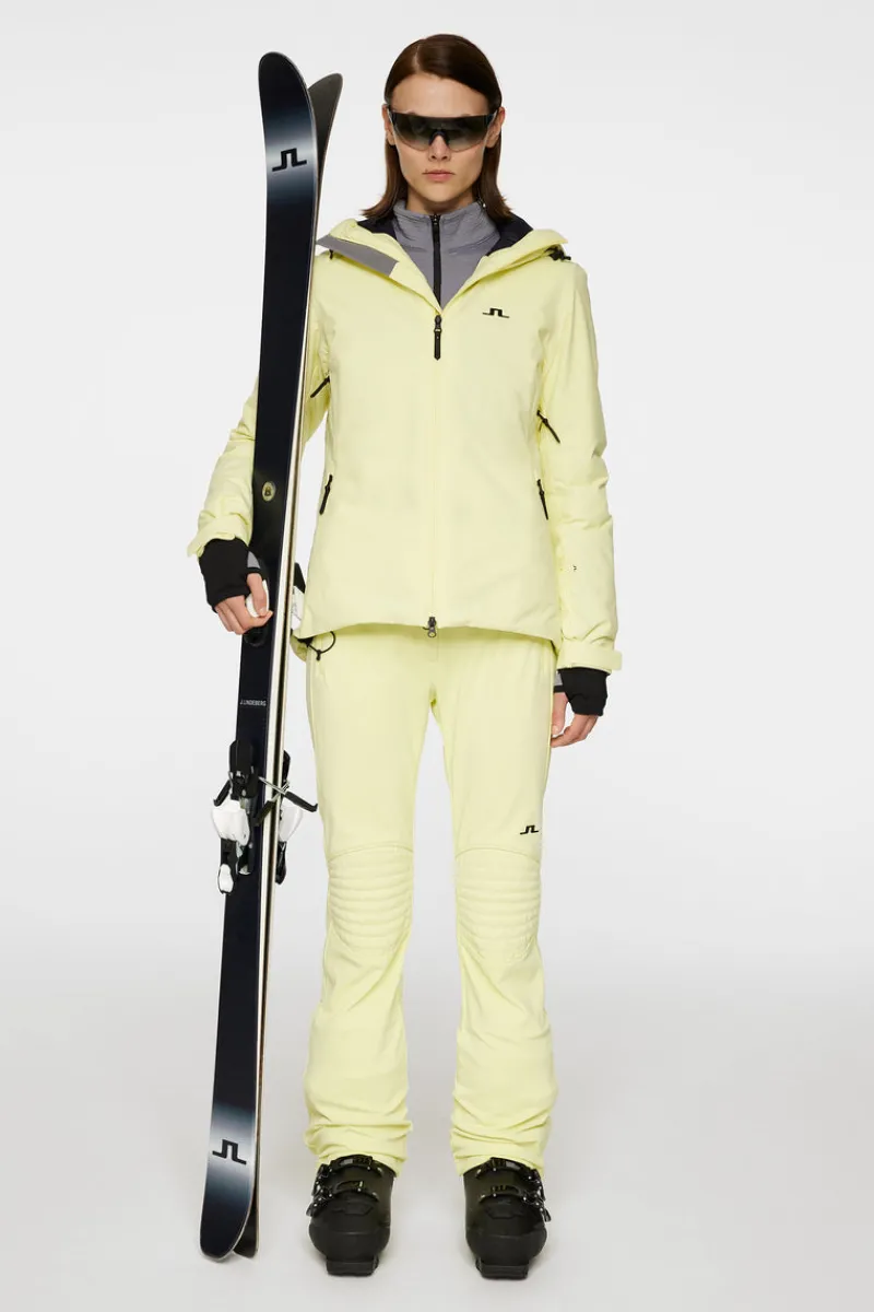 Ski | Underdelar-J.Lindeberg W Stanford Pant Pale Lime Yellow